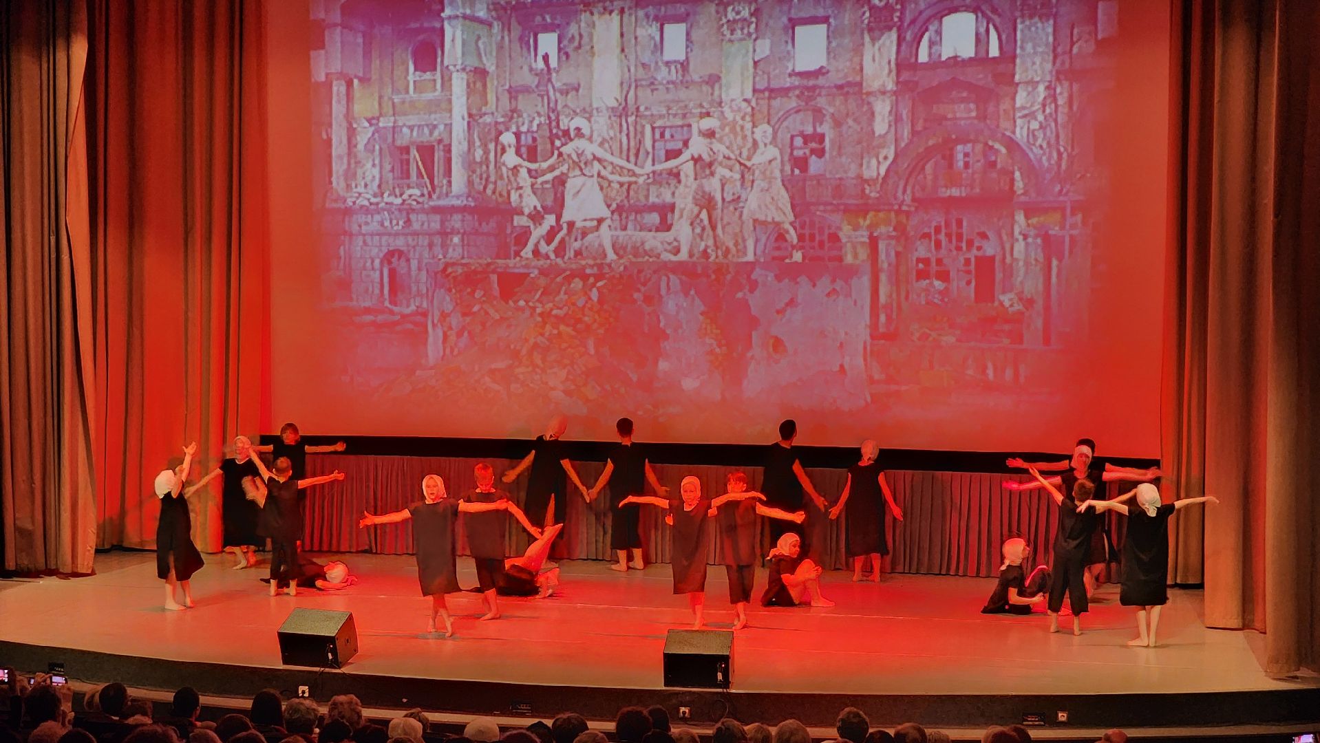 9 класс, 80-летие великой победы, Концерт, Лобня, Стихи, песни военных лет,