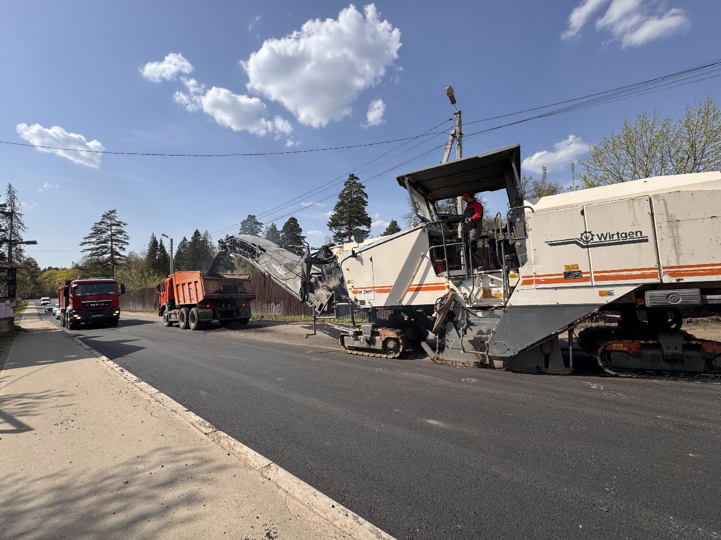 Ремонт дороги, Благоустройство, Одинцово, Аэродром Кубинка,