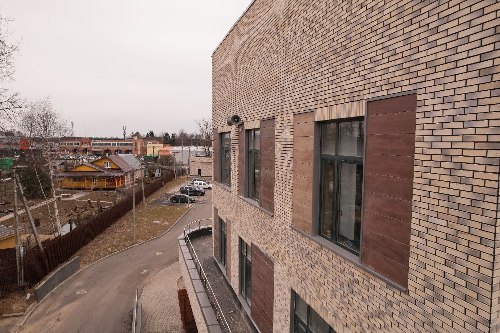 видео с коптера, больница хотьково, кдц хотьково,