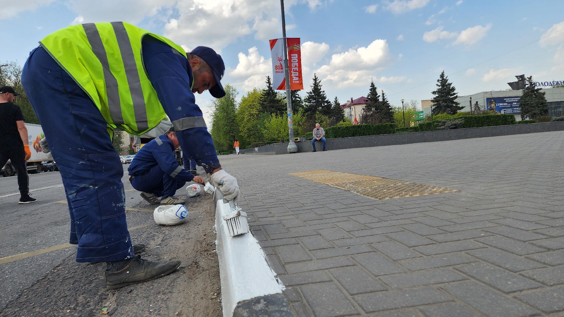 домодедово, жкх, благоустройство, субботник, бордюр,  весенняя уборка,