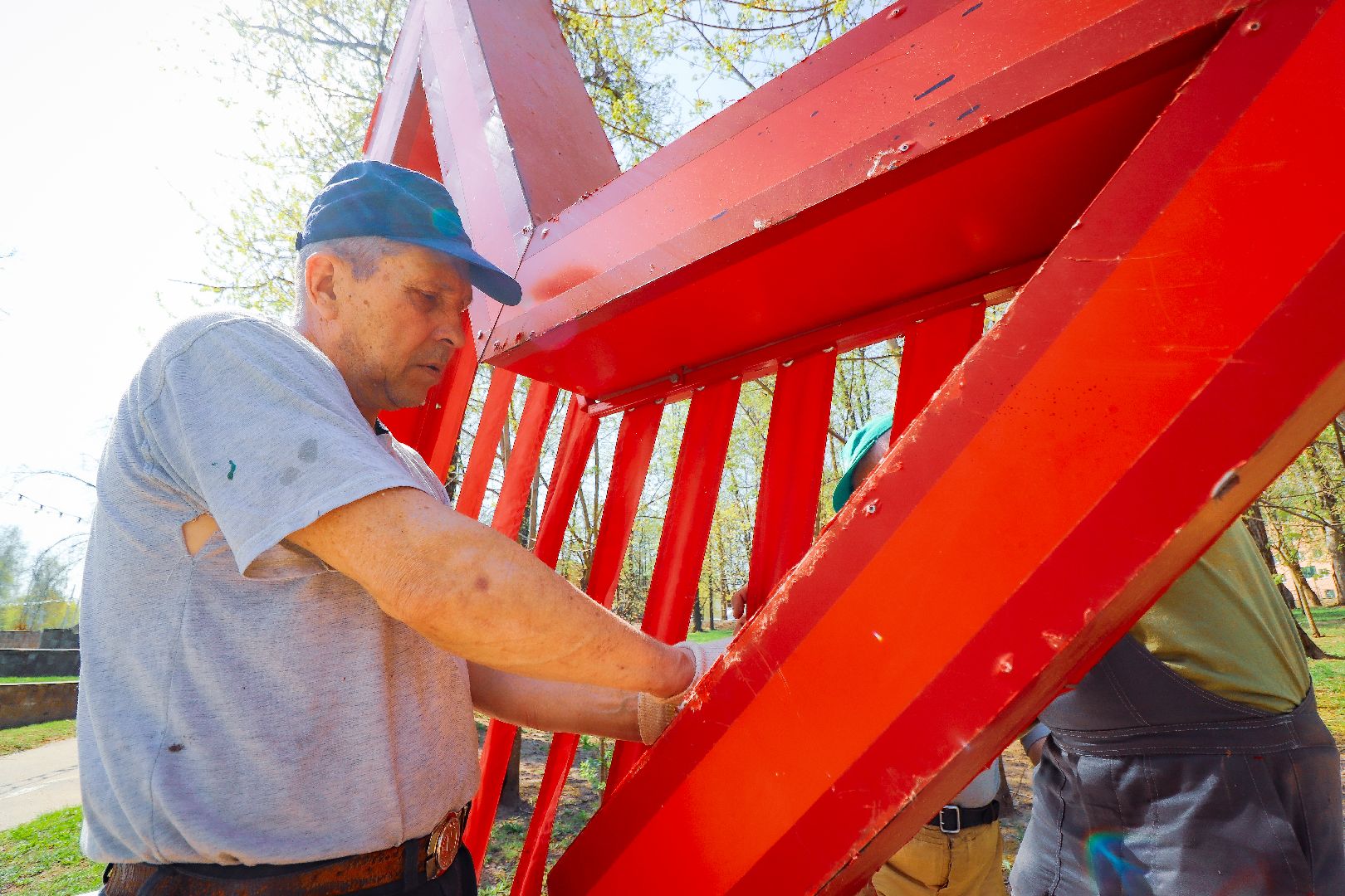 клин, общество, день победы, благоустройство, украшение города,
