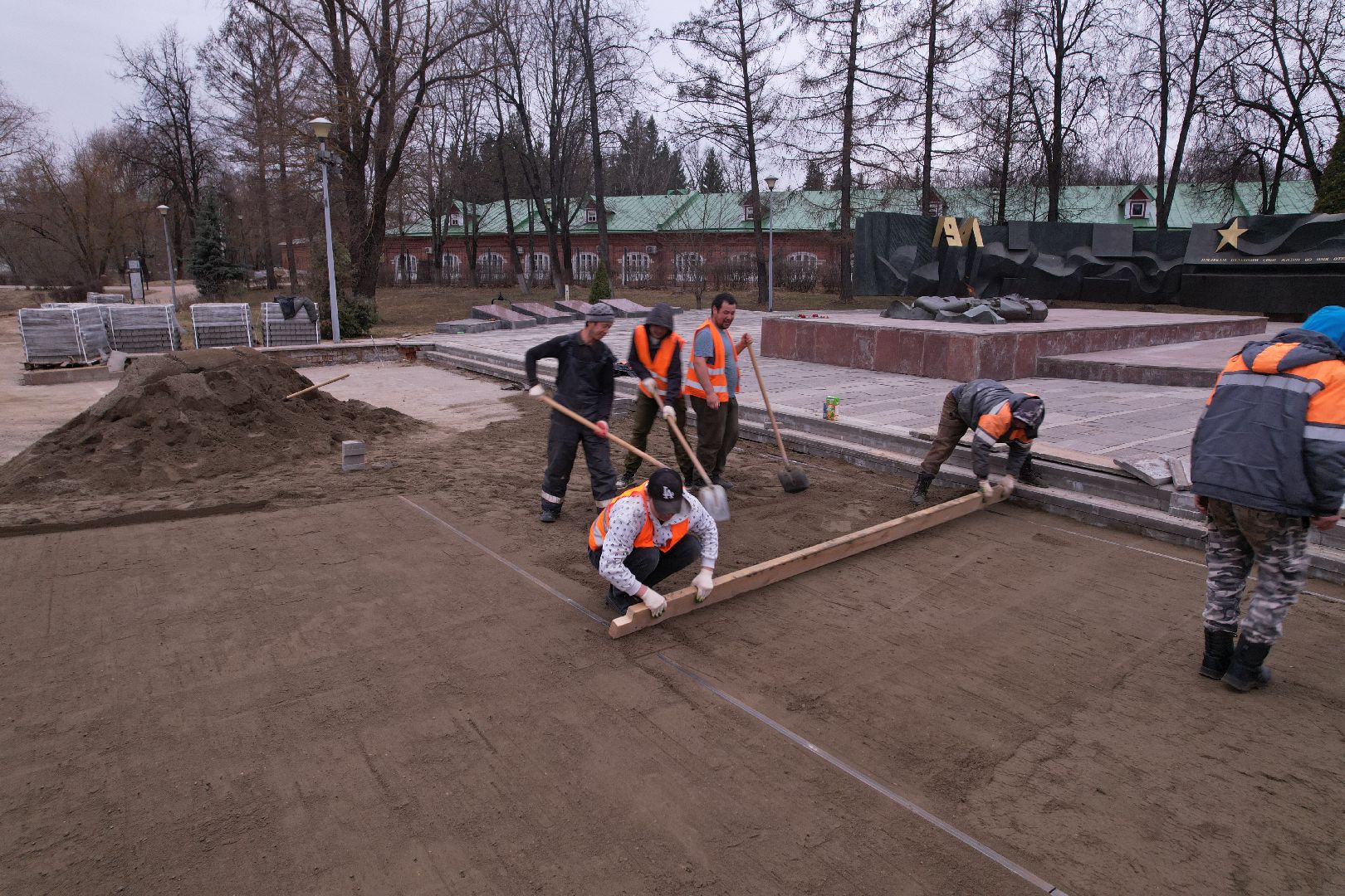 видео с коптера, мемориал славы, мемориал славы сергиев посад,