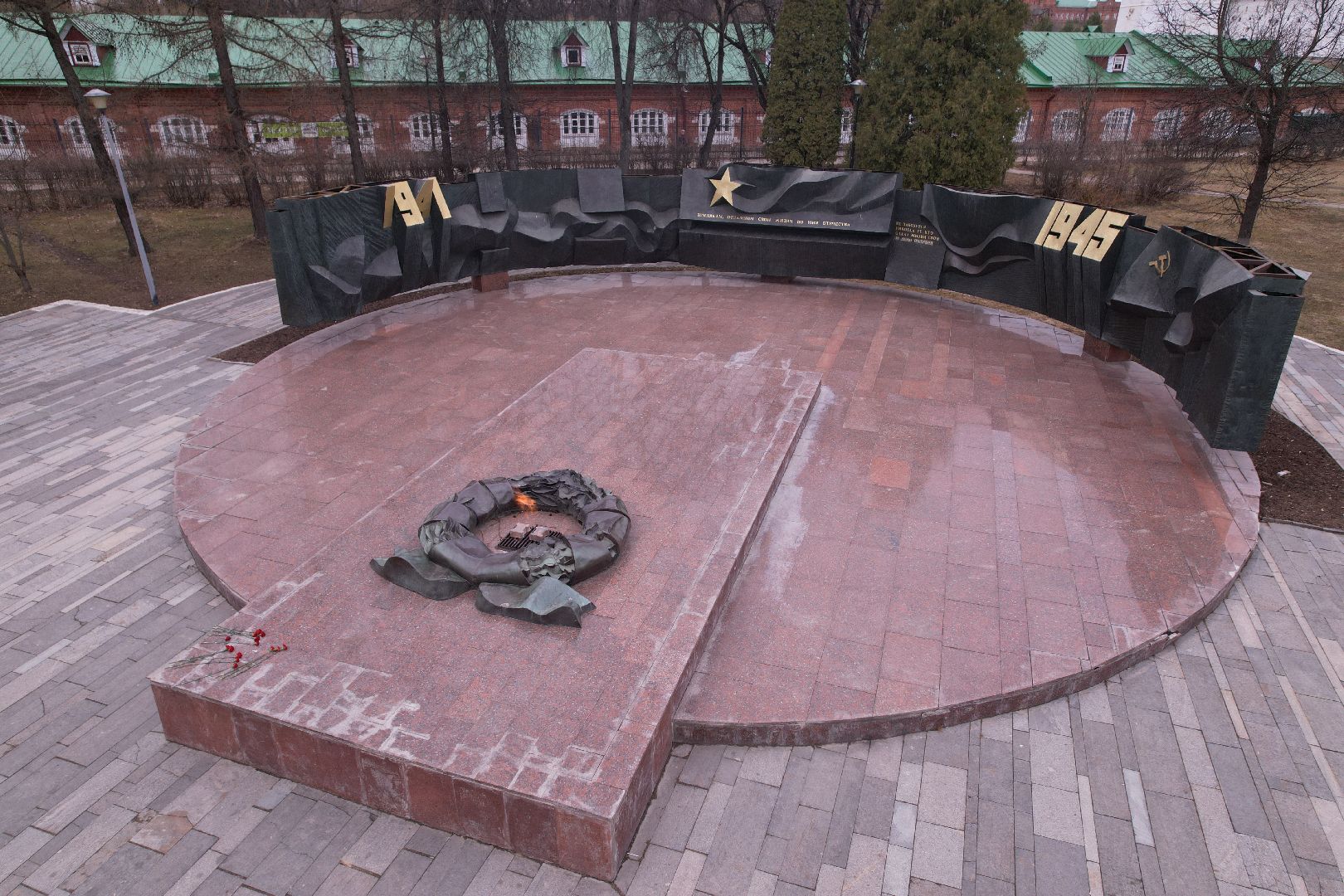 видео с коптера, мемориал славы, мемориал славы сергиев посад,