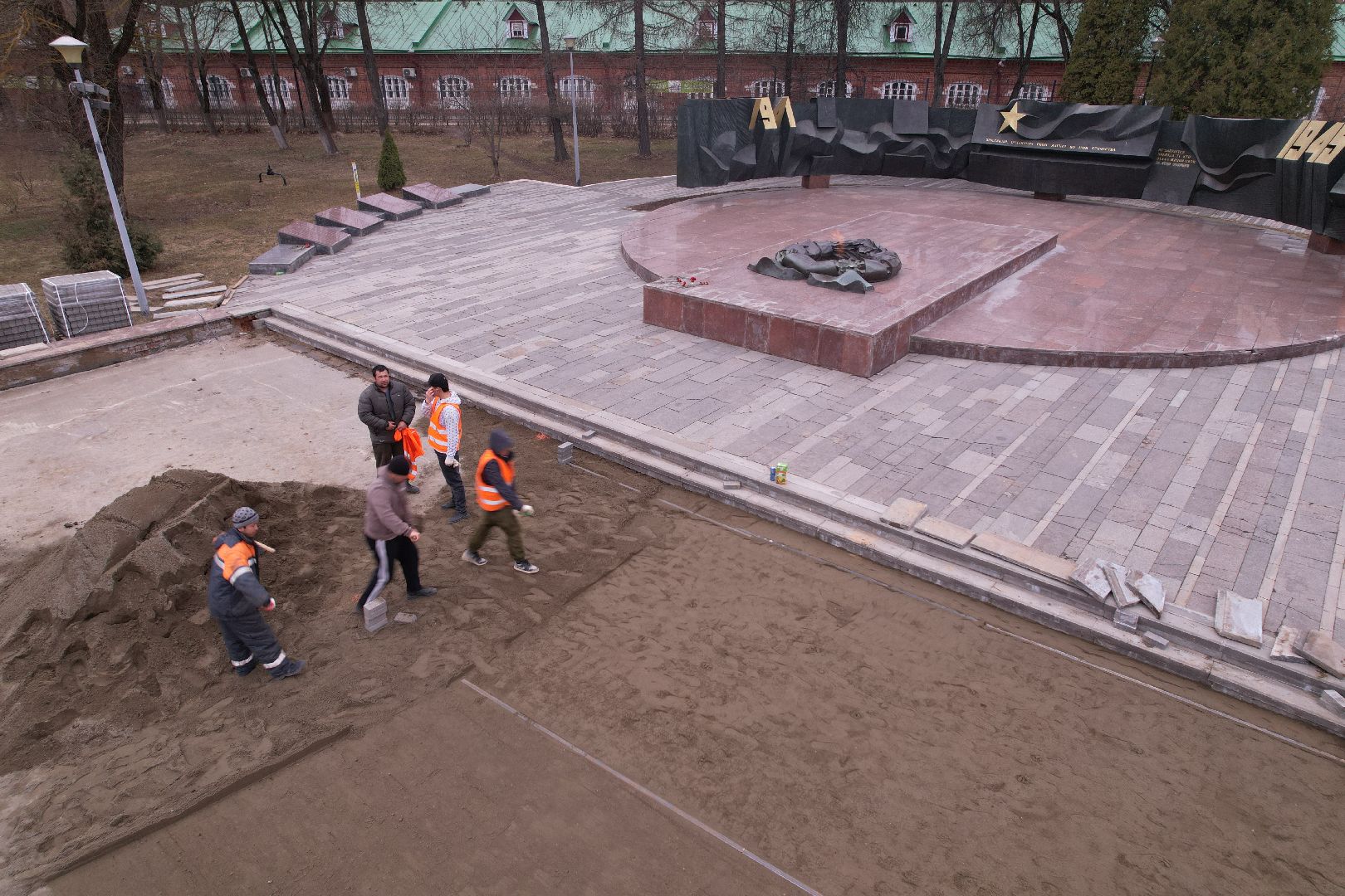 видео с коптера, мемориал славы, мемориал славы сергиев посад,