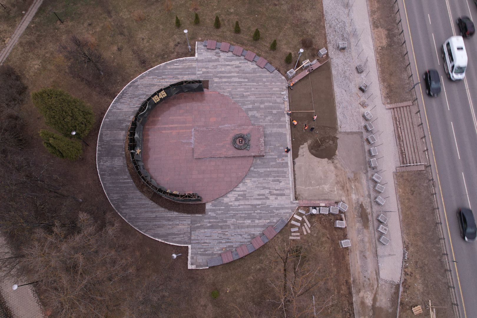 видео с коптера, мемориал славы, мемориал славы сергиев посад,