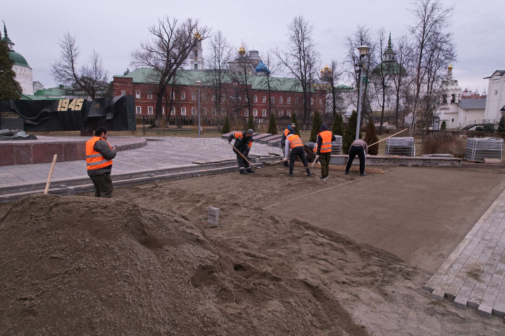 видео с коптера, мемориал славы, мемориал славы сергиев посад,