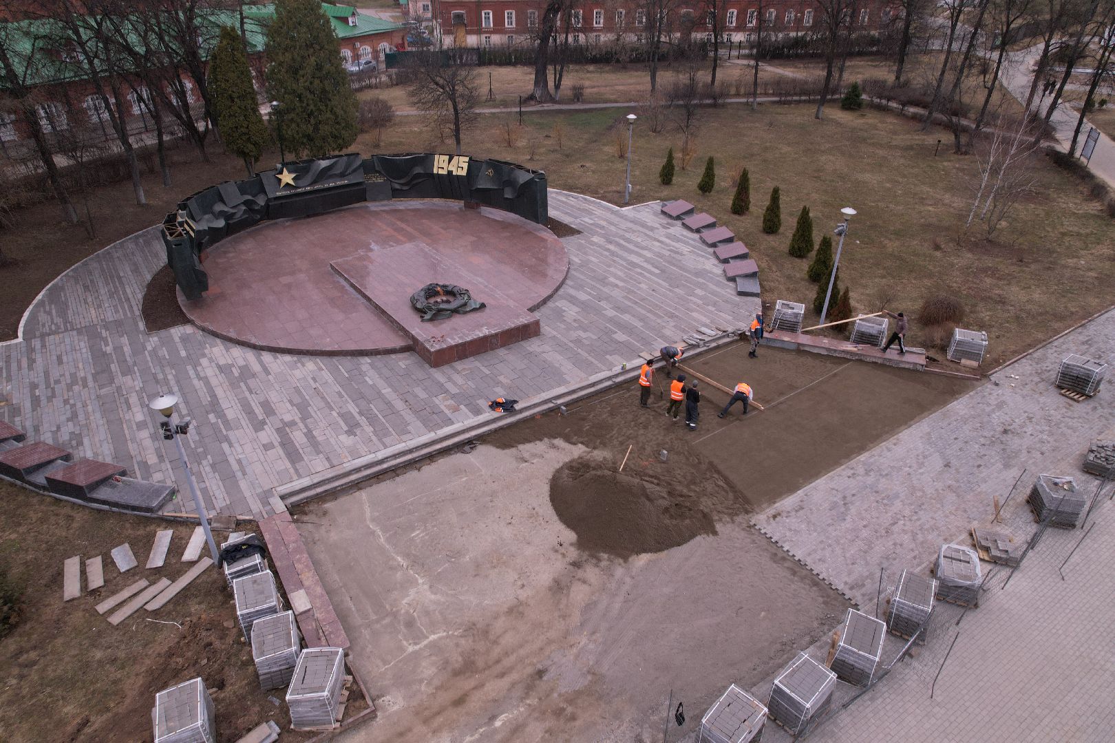 видео с коптера, мемориал славы, мемориал славы сергиев посад,