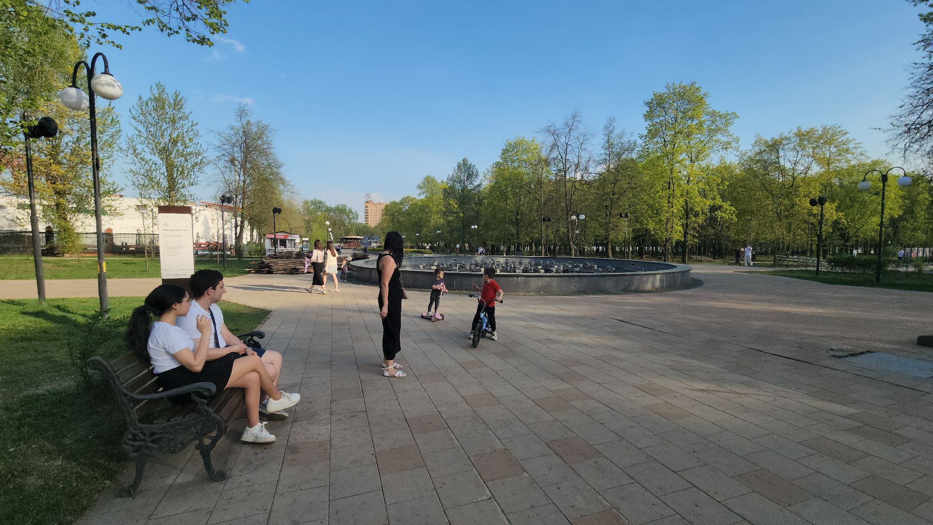 Люберцы, светомузыкальный фонтан, центральный парк,