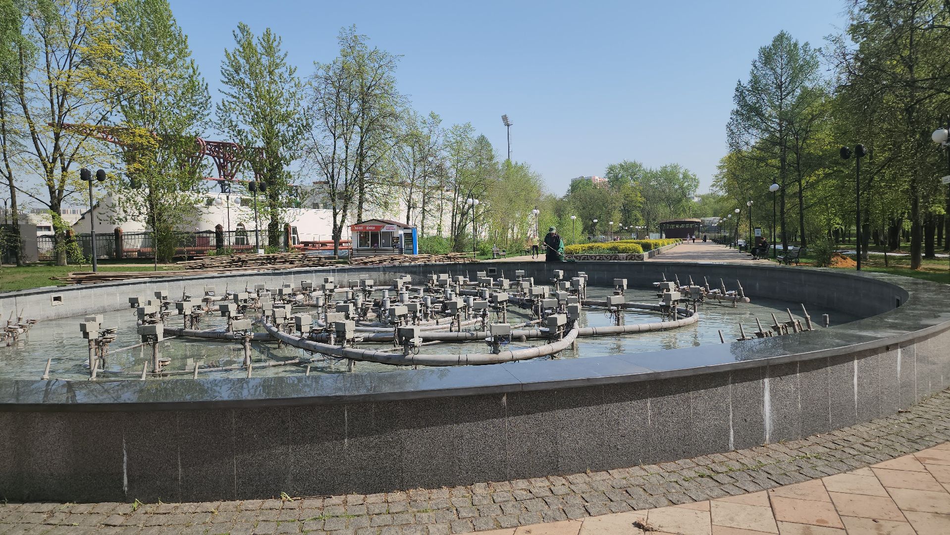 Люберцы, светомузыкальный фонтан, центральный парк,