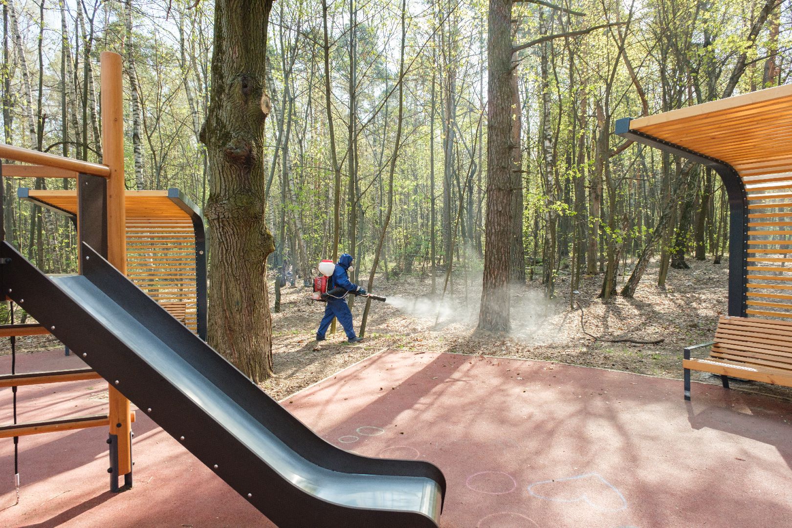 лыткарино, лесопарк волкуша, акарицидная обработка, обработка против клещей, благоустройство, парки,