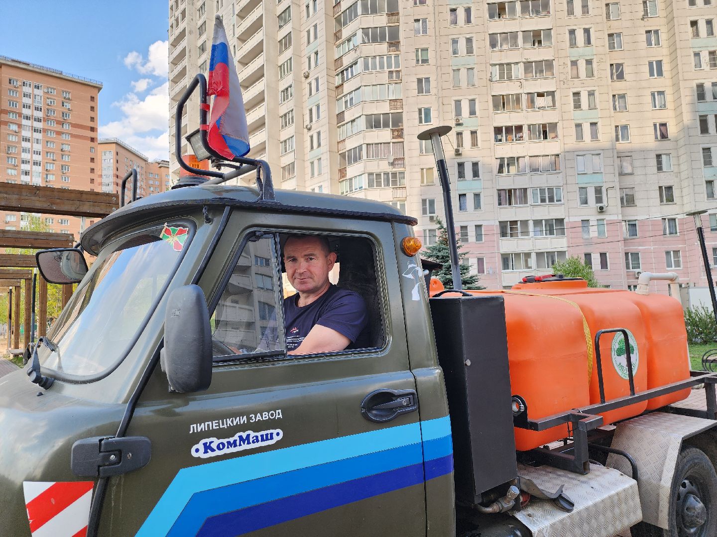 Подольск, Чистик, уборка территории,