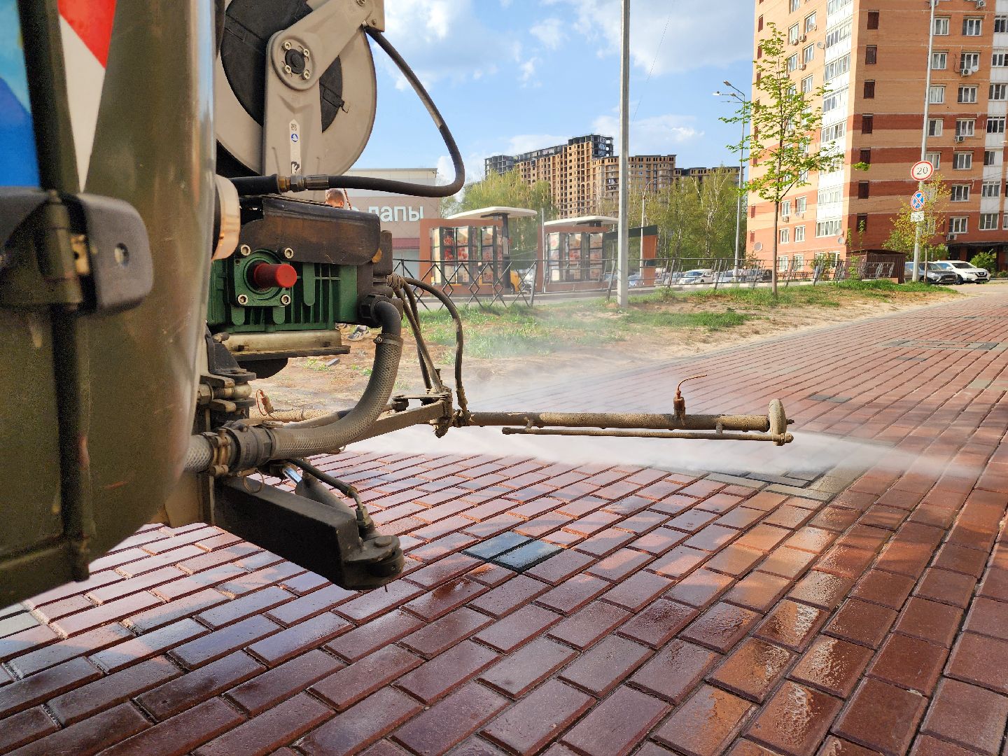 Подольск, Чистик, уборка территории,