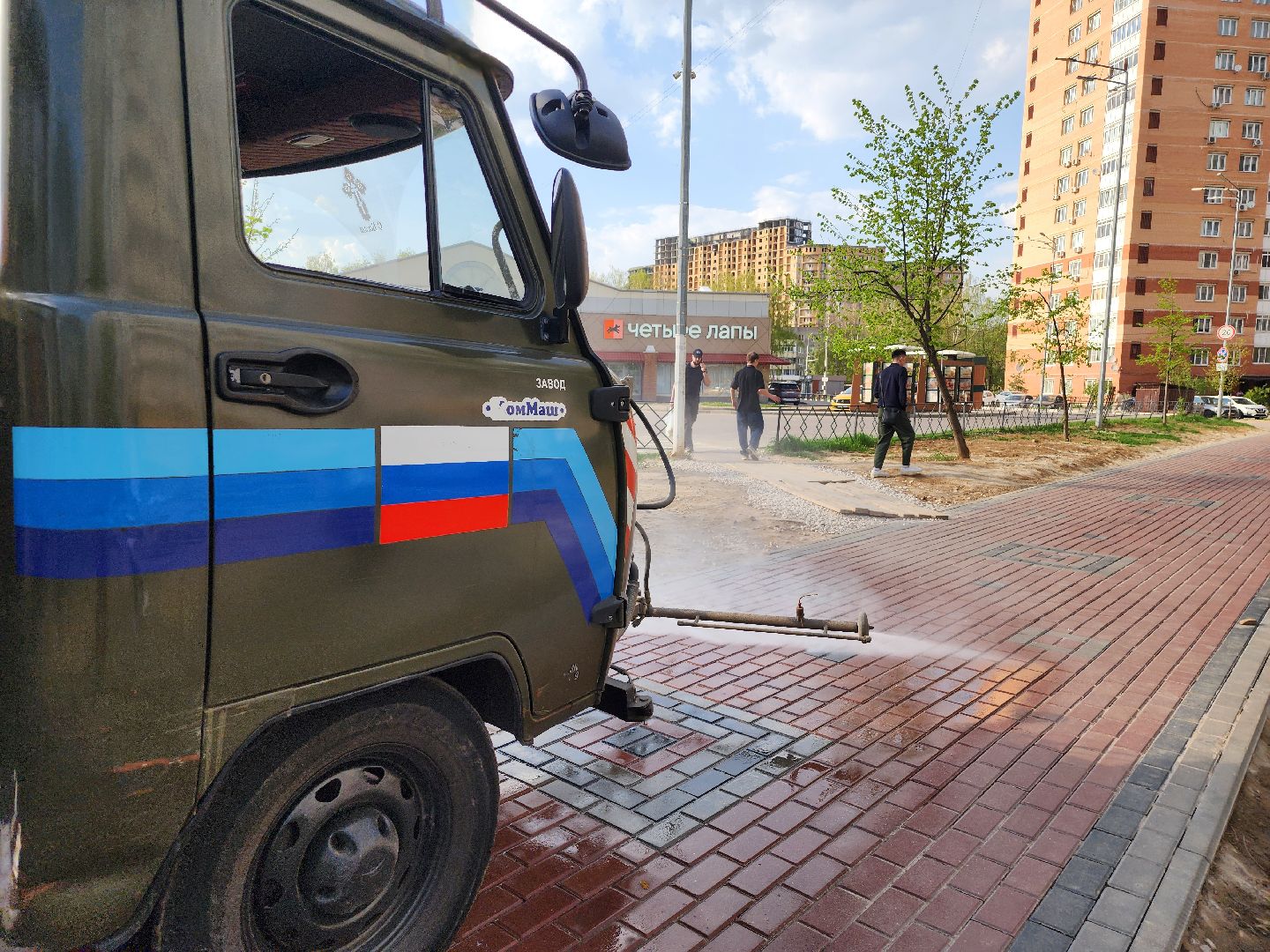 Подольск, Чистик, уборка территории,