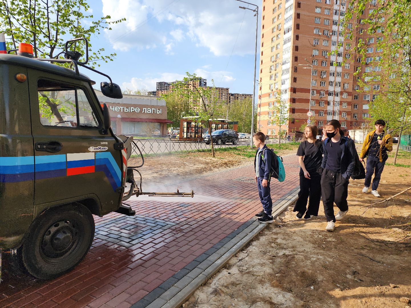 Подольск, Чистик, уборка территории,