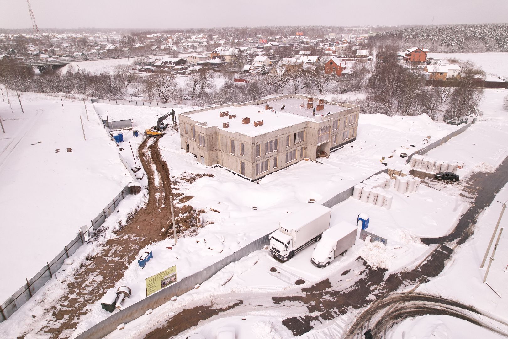 видео с коптера, детский сад в мытищах, строительство детского сада в шолохово,
