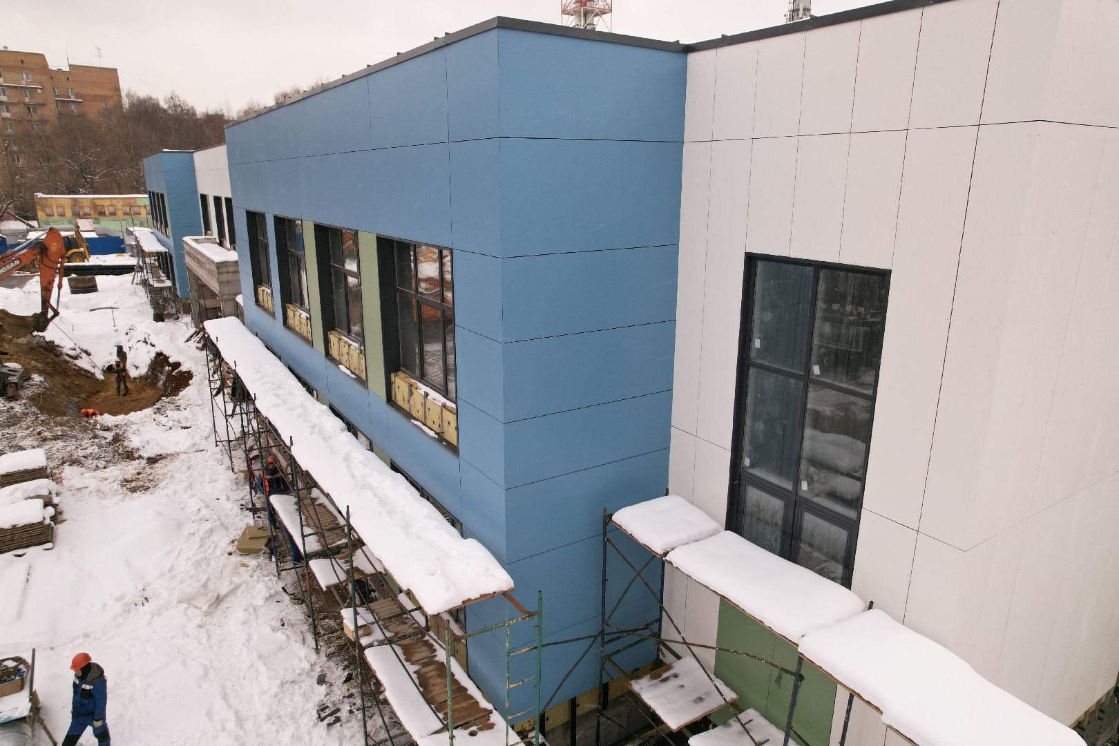 видео с коптера, детский сад в мытищах, детский сад в мкр 20,