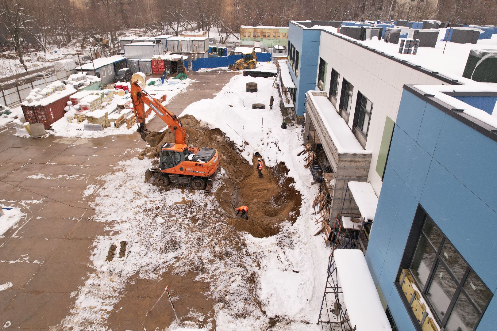 видео с коптера, детский сад в мытищах, детский сад в мкр 20,
