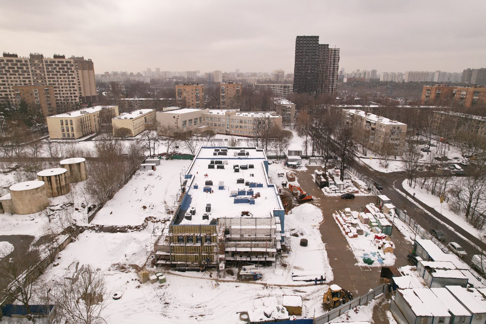 видео с коптера, детский сад в мытищах, детский сад в мкр 20,