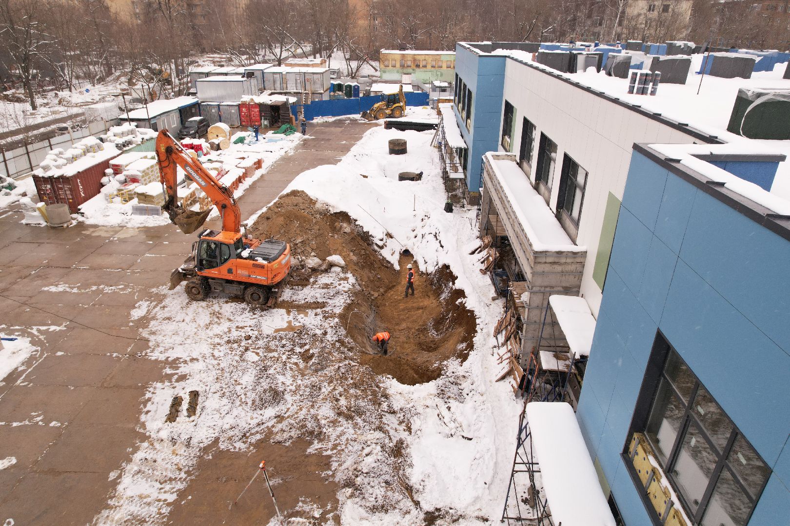 видео с коптера, детский сад в мытищах, детский сад в мкр 20,