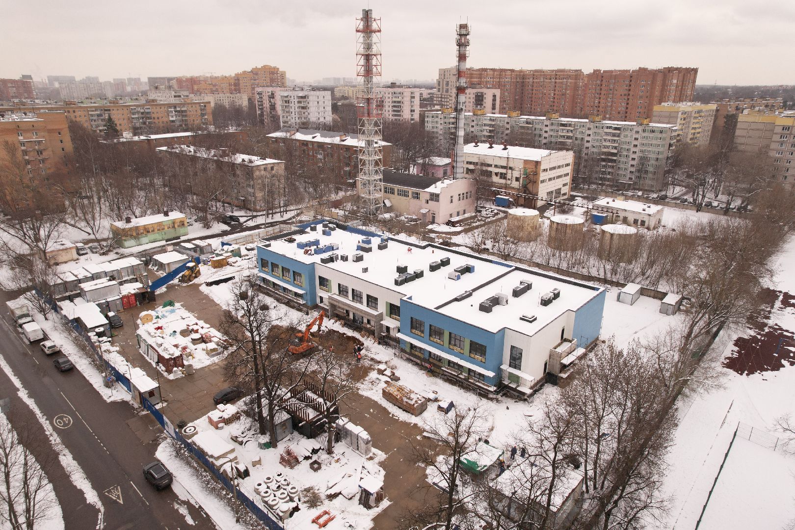 видео с коптера, детский сад в мытищах, детский сад в мкр 20,