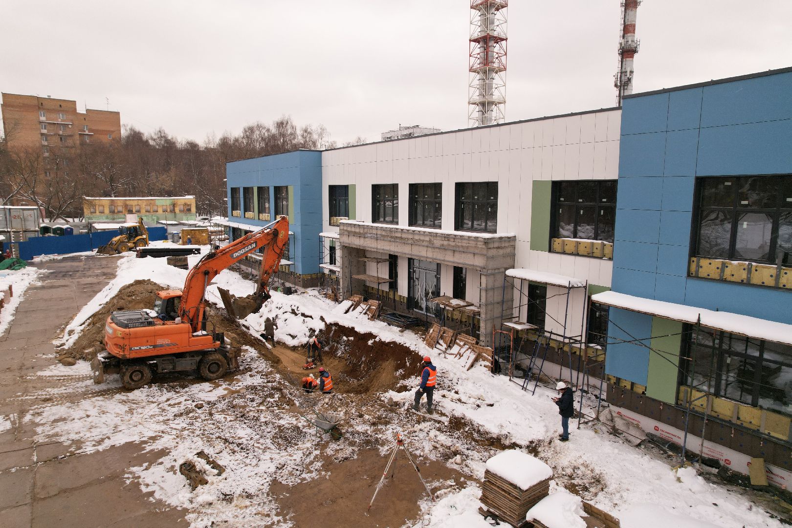 видео с коптера, детский сад в мытищах, детский сад в мкр 20,
