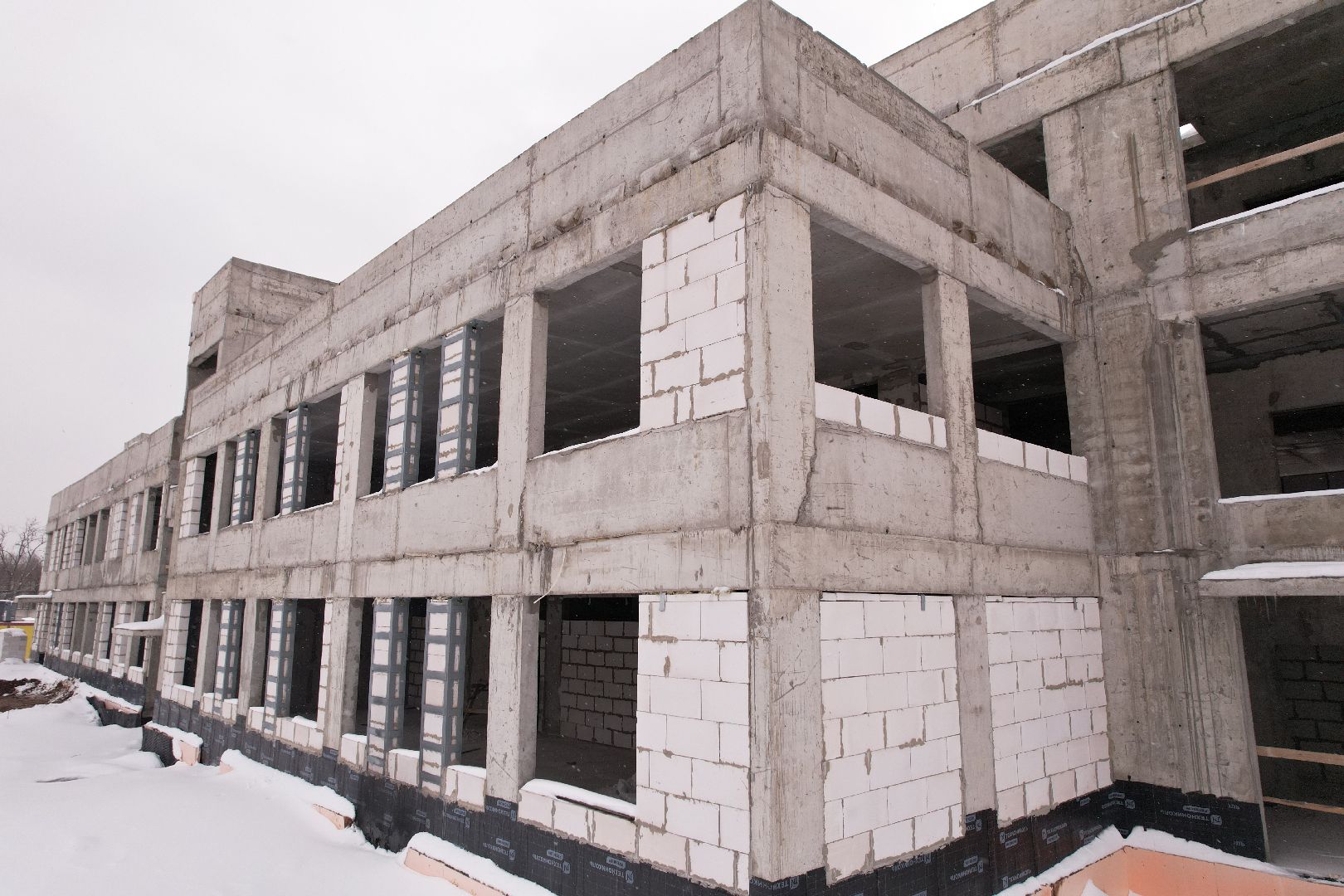 видео с коптера, ЖК Ярославский квартал, детский сад в мытищах,