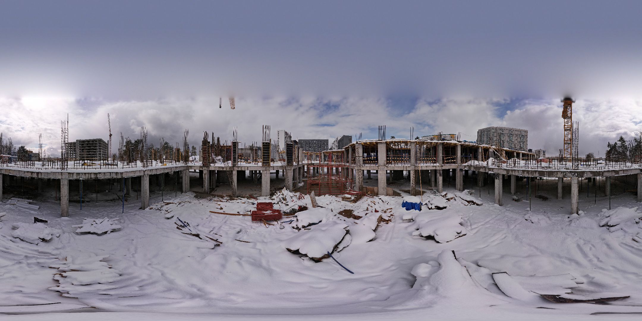 видео с коптера, школа в мытищах, строительство школы в мытищах,