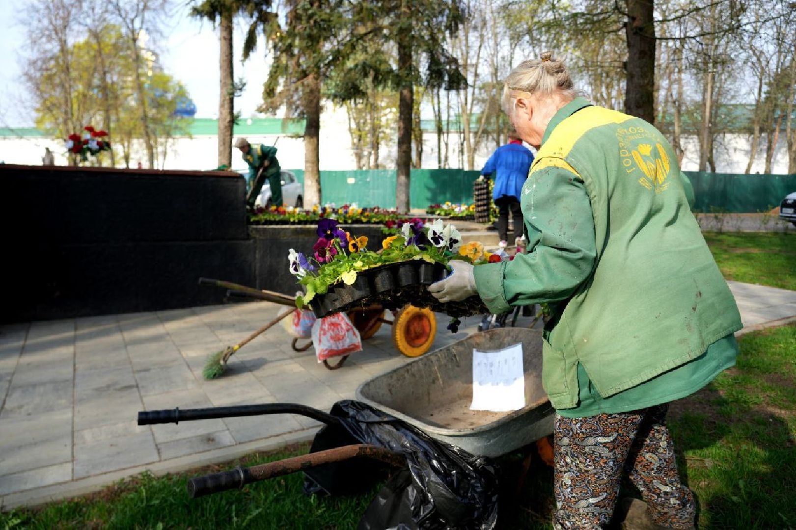благоустройство , сергиев посад, сергиево-посадский городской округ, украшение , весна,