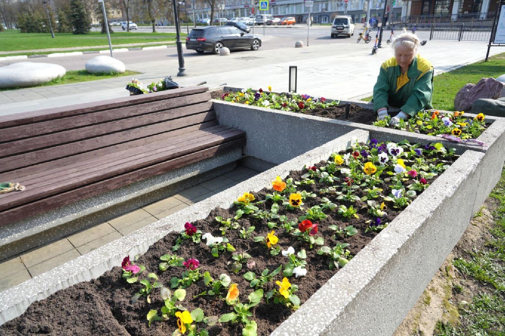 благоустройство , сергиев посад, сергиево-посадский городской округ, украшение , весна,