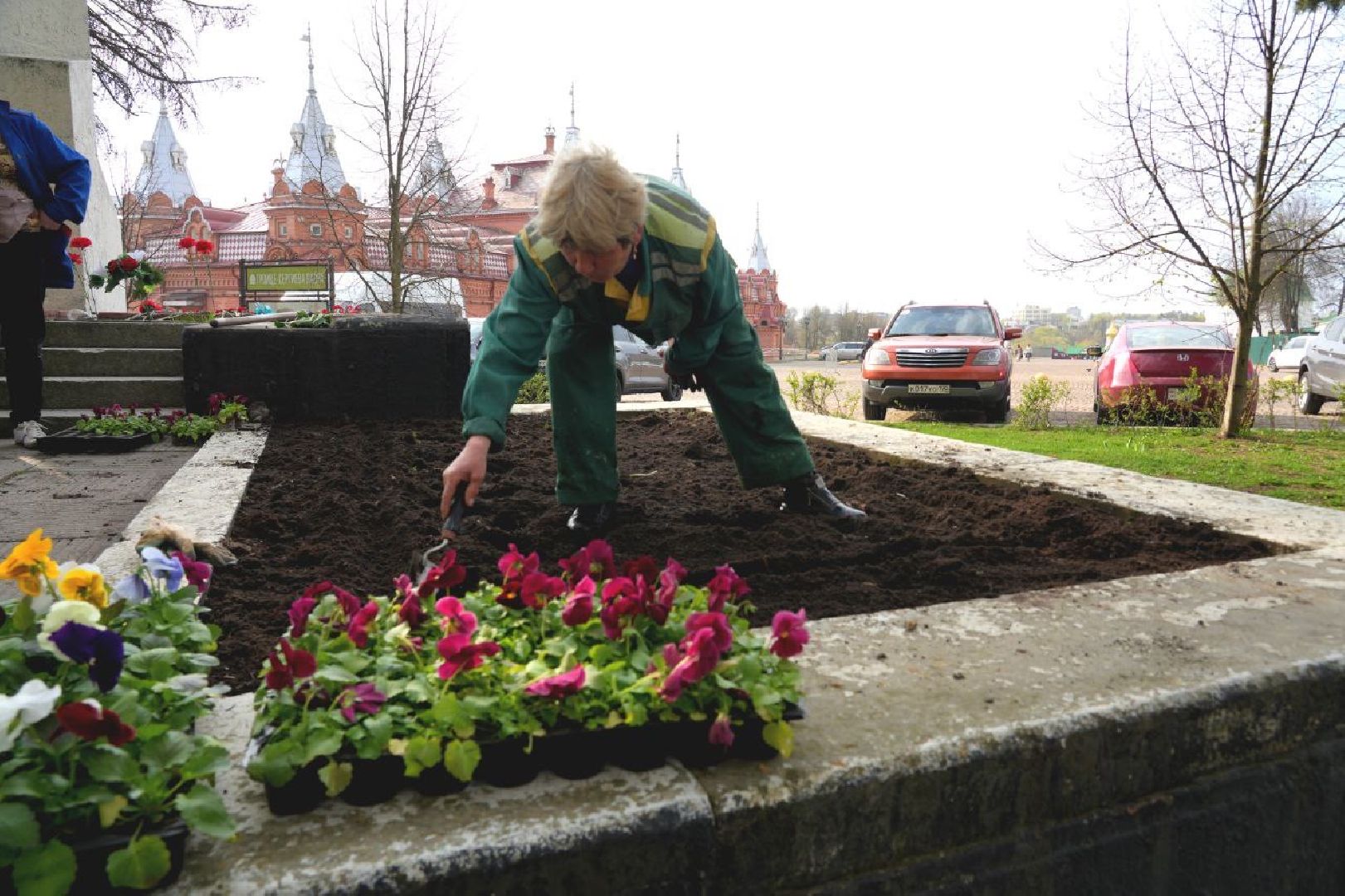 благоустройство , сергиев посад, сергиево-посадский городской округ, украшение , весна,
