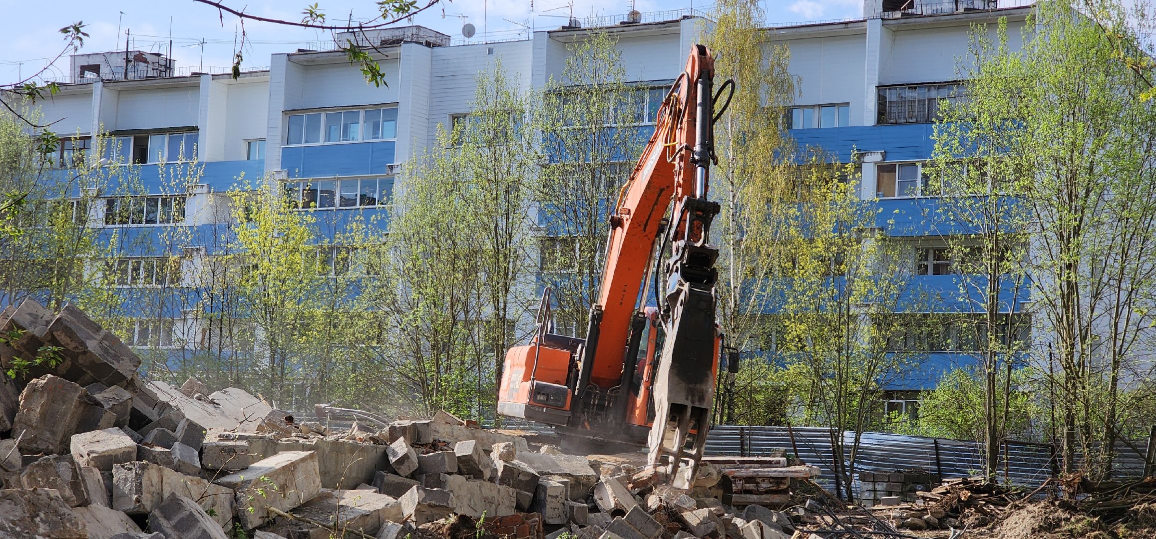 снос недостроя, благоустройства, звенигород,