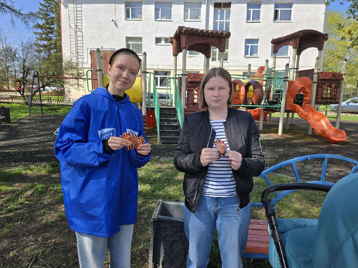 можайск, можайский муниципальный округ, подмосковье, день победы, патриотическая акция, георгиевская ленточка, волонтеры, 9 мая, великая победа,