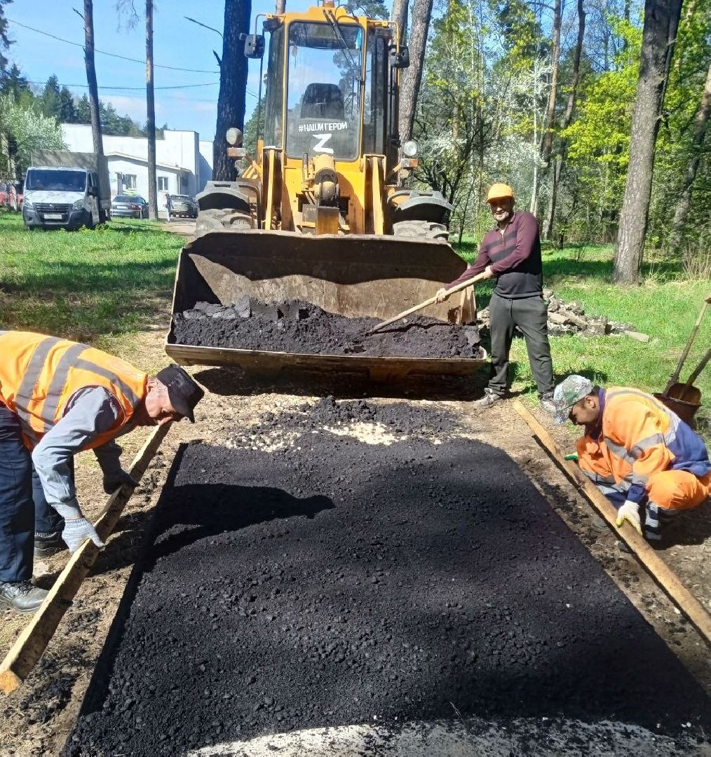 ивантеевка, ремонт тротуара, асфальтовое покрытие,железнодорожная станция, лес,удобство, жители города,коммунальные службы,