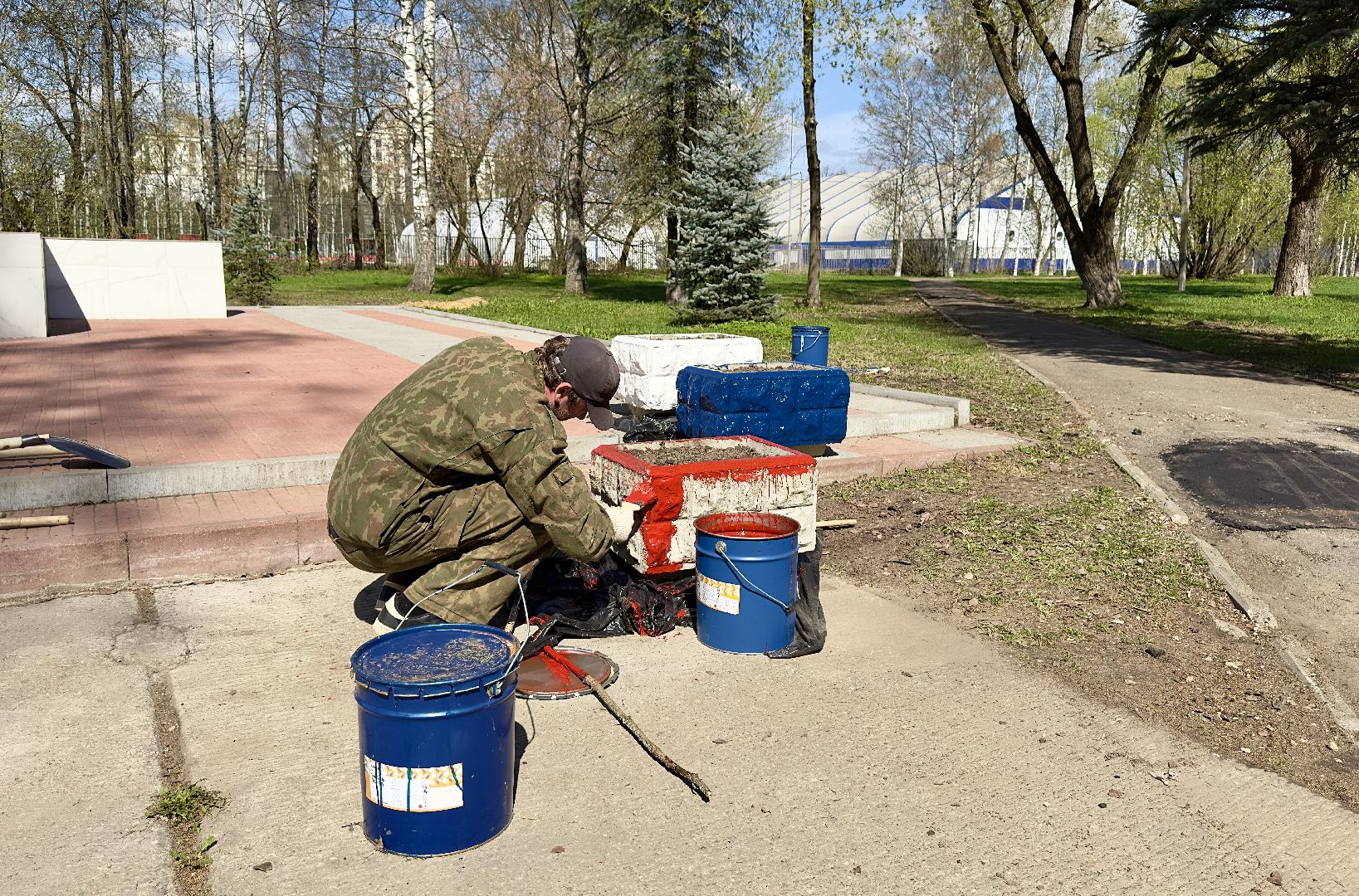 хотьково, сергиево-посадский городской округ, парк победы, благоуствойство, опиловка деревьев, уборка територии,