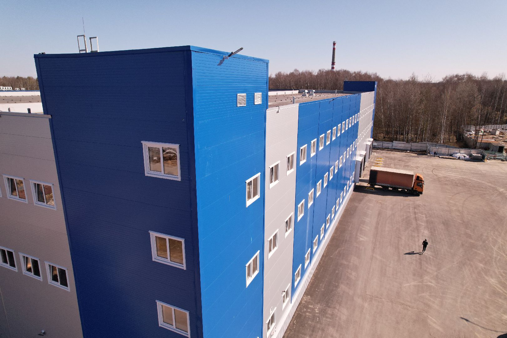 видео с коптера, завод аравия в протвине, производство косметической продукции,