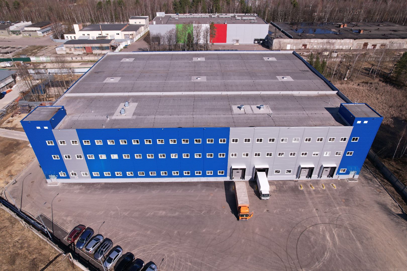 видео с коптера, завод аравия в протвине, производство косметической продукции,