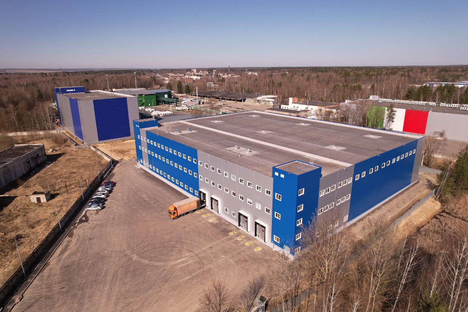 видео с коптера, завод аравия в протвине, производство косметической продукции,