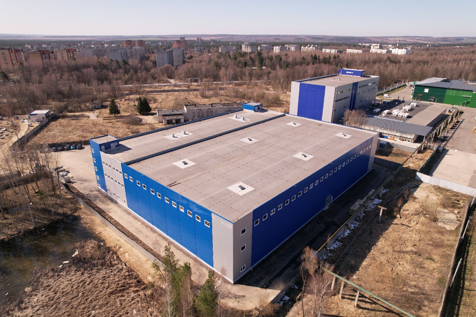 видео с коптера, завод аравия в протвине, производство косметической продукции,