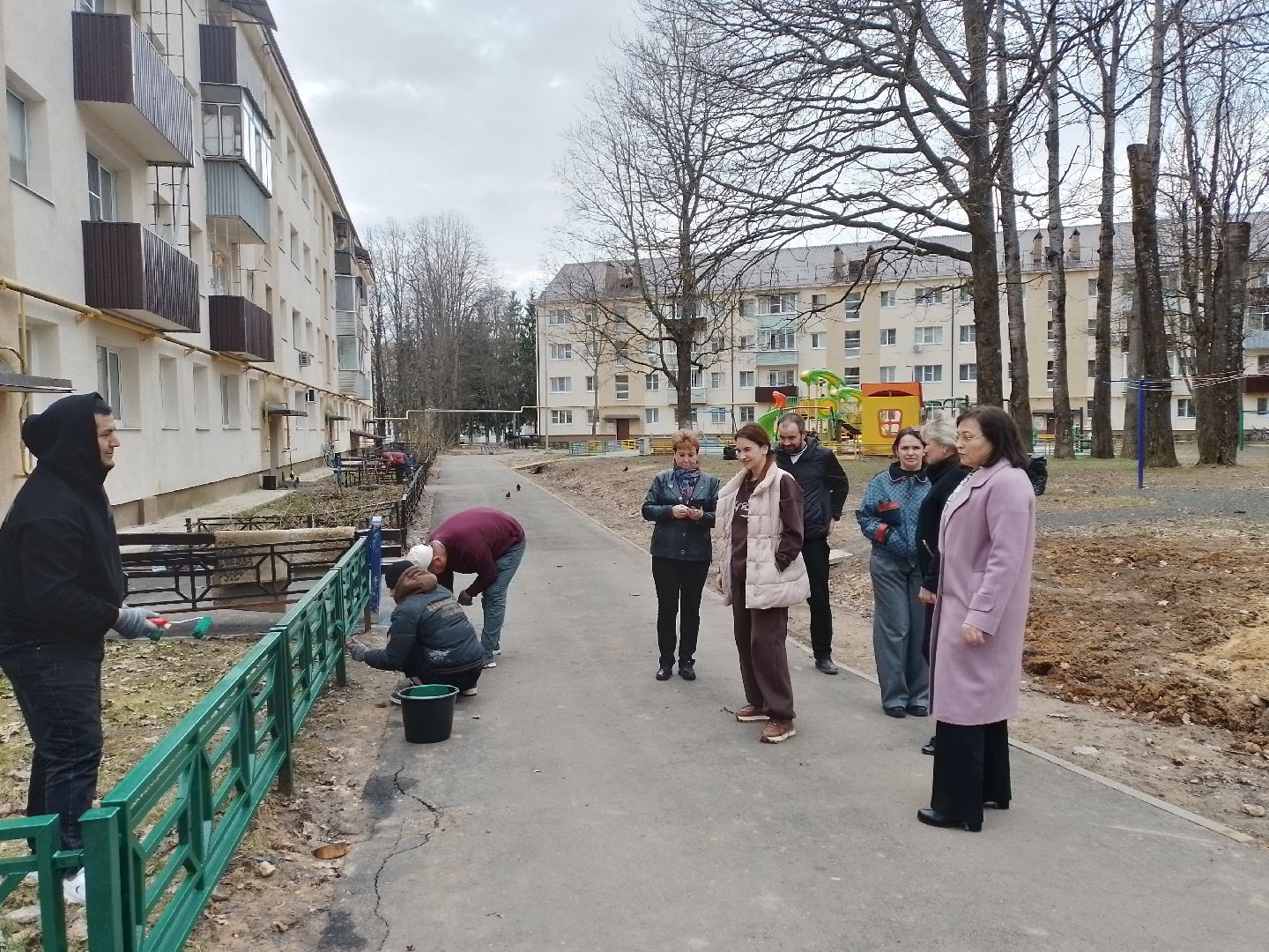 благоустройство, городской округ восход, обход территории, контроль выполнения работ,