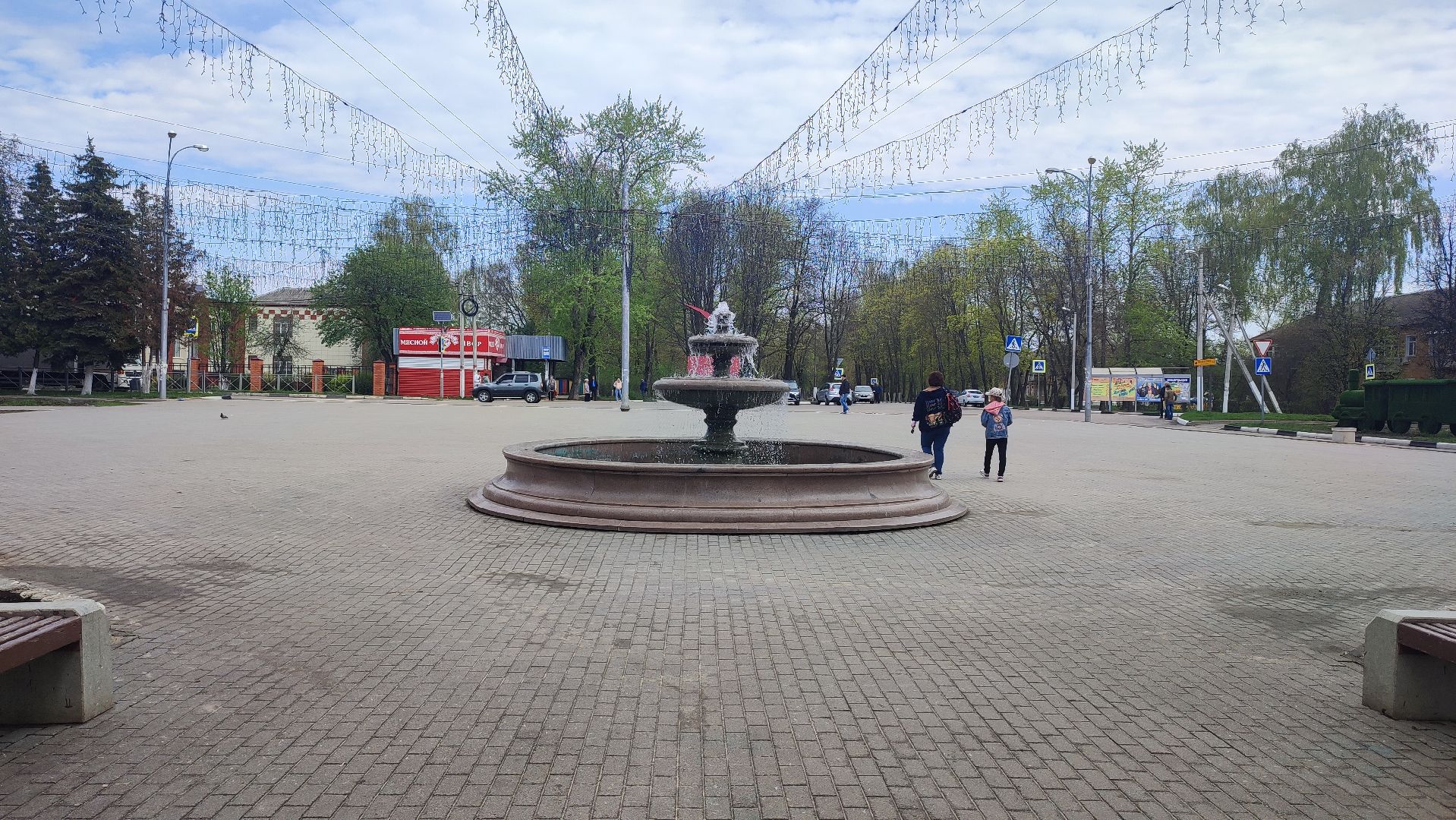 Кашира, фонтан, Ожерелье, благоустройство