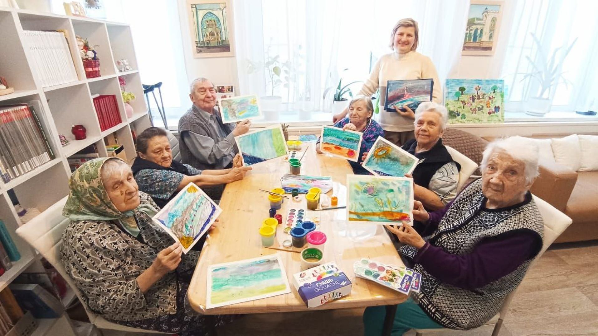 ивантеевка, интернат, пожилые люди, нежный бизнес, волонтерская помощь, подарки, музыкальный вечер,