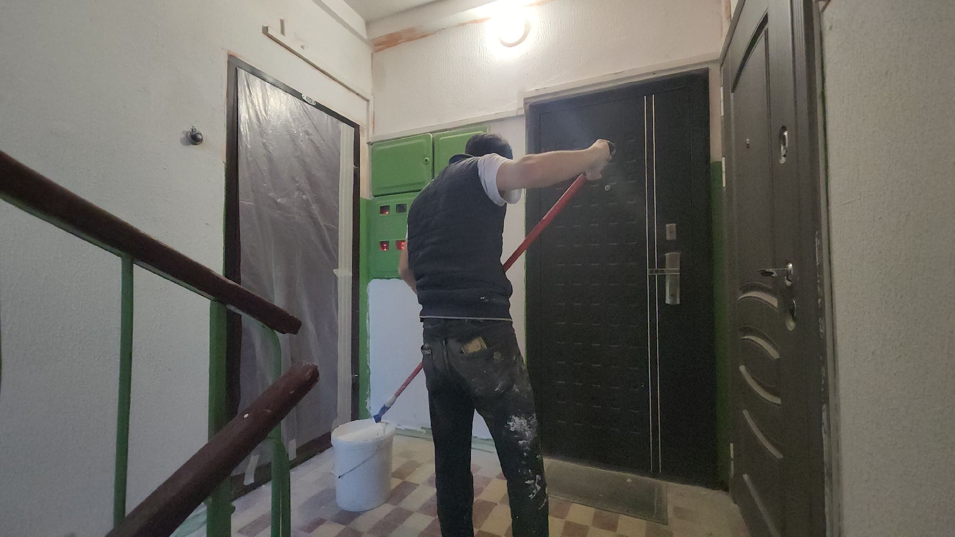 пушкино, ремонт подъездов, косметический ремонт, рабочие, коммунальная служба, многоэтажка,