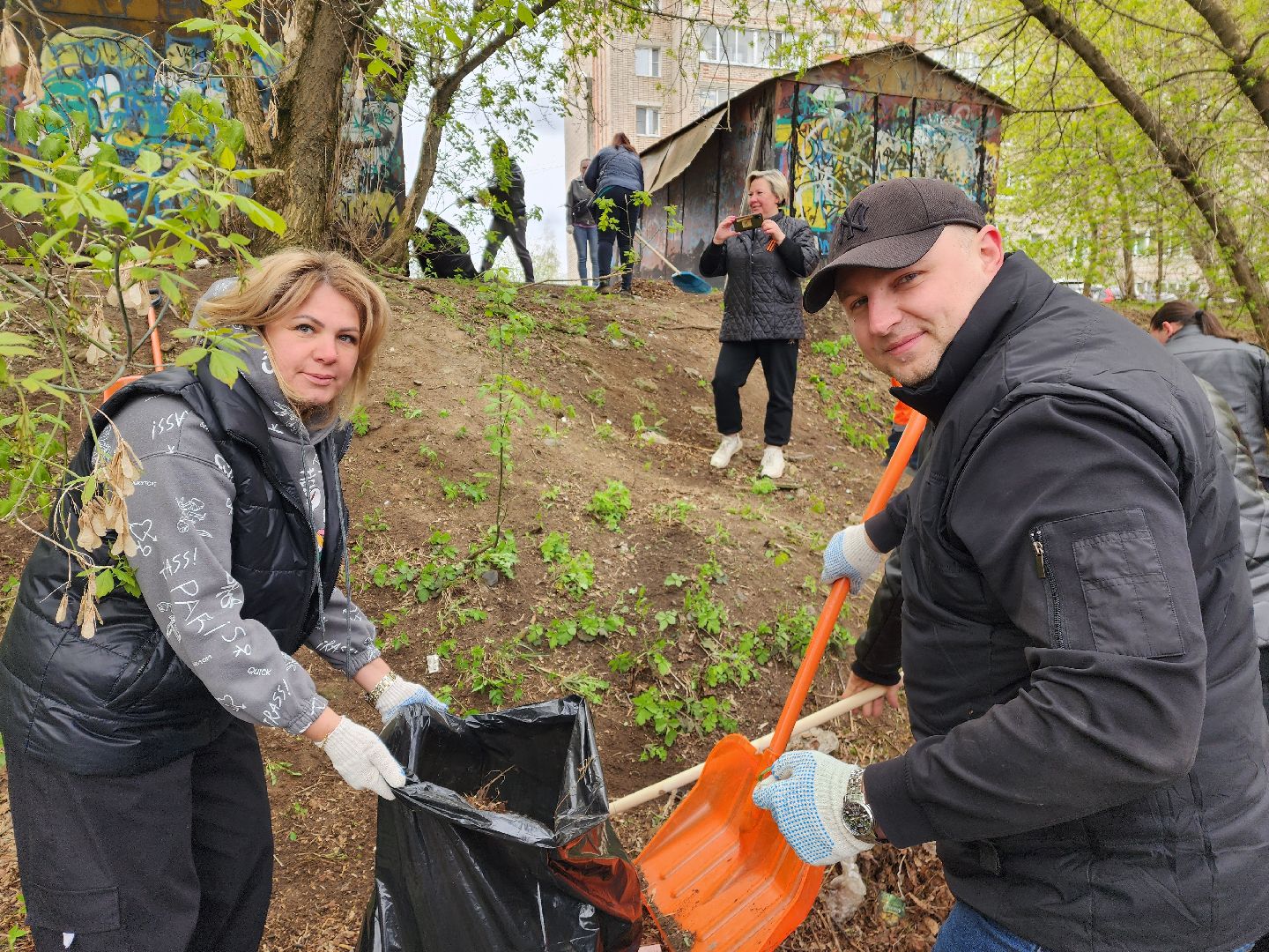 красноармейск, городской округ пушкинский, субботник, уборка города,