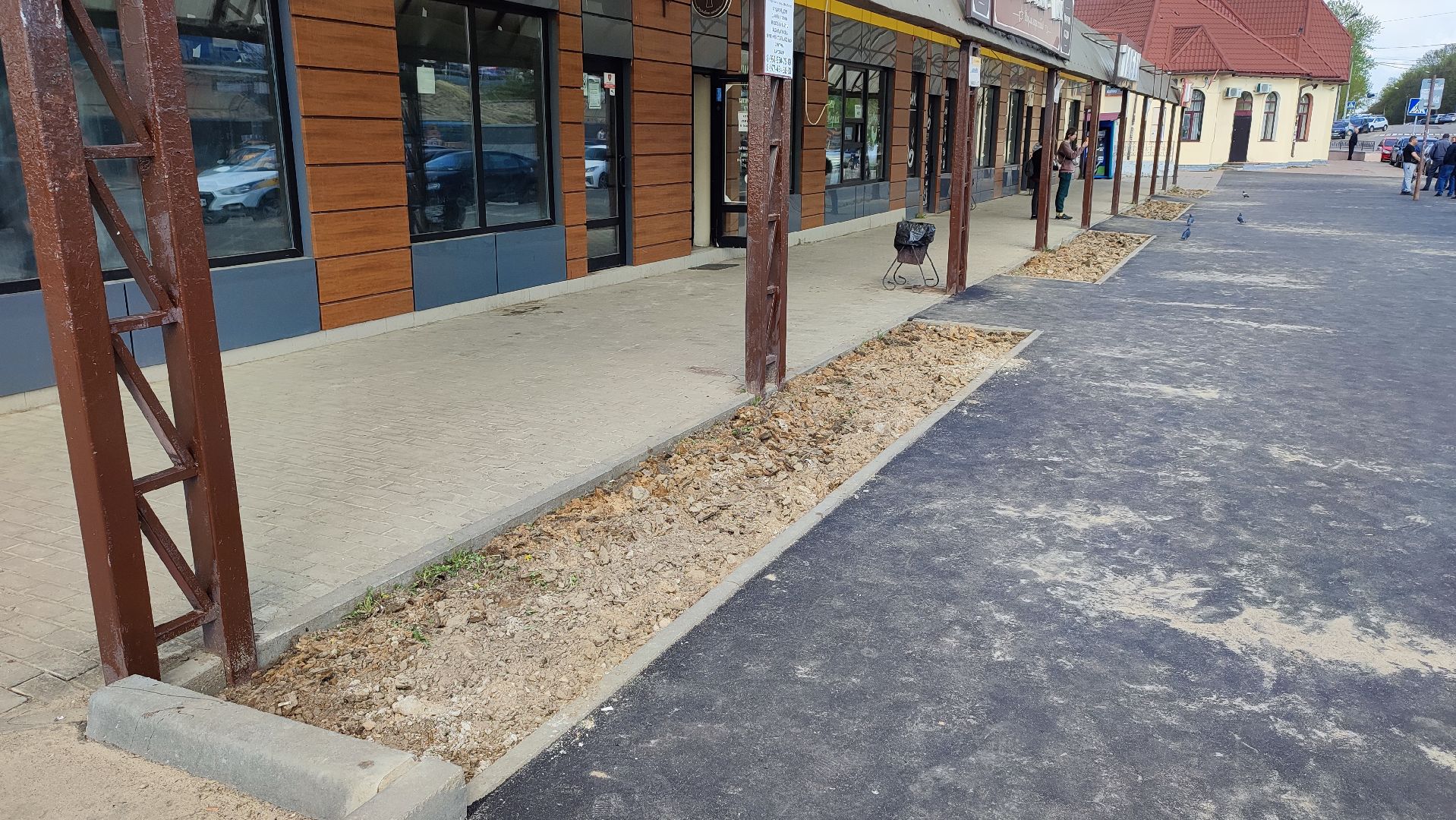 Кашира, вокзал, площадь, железная дорога, асфальт