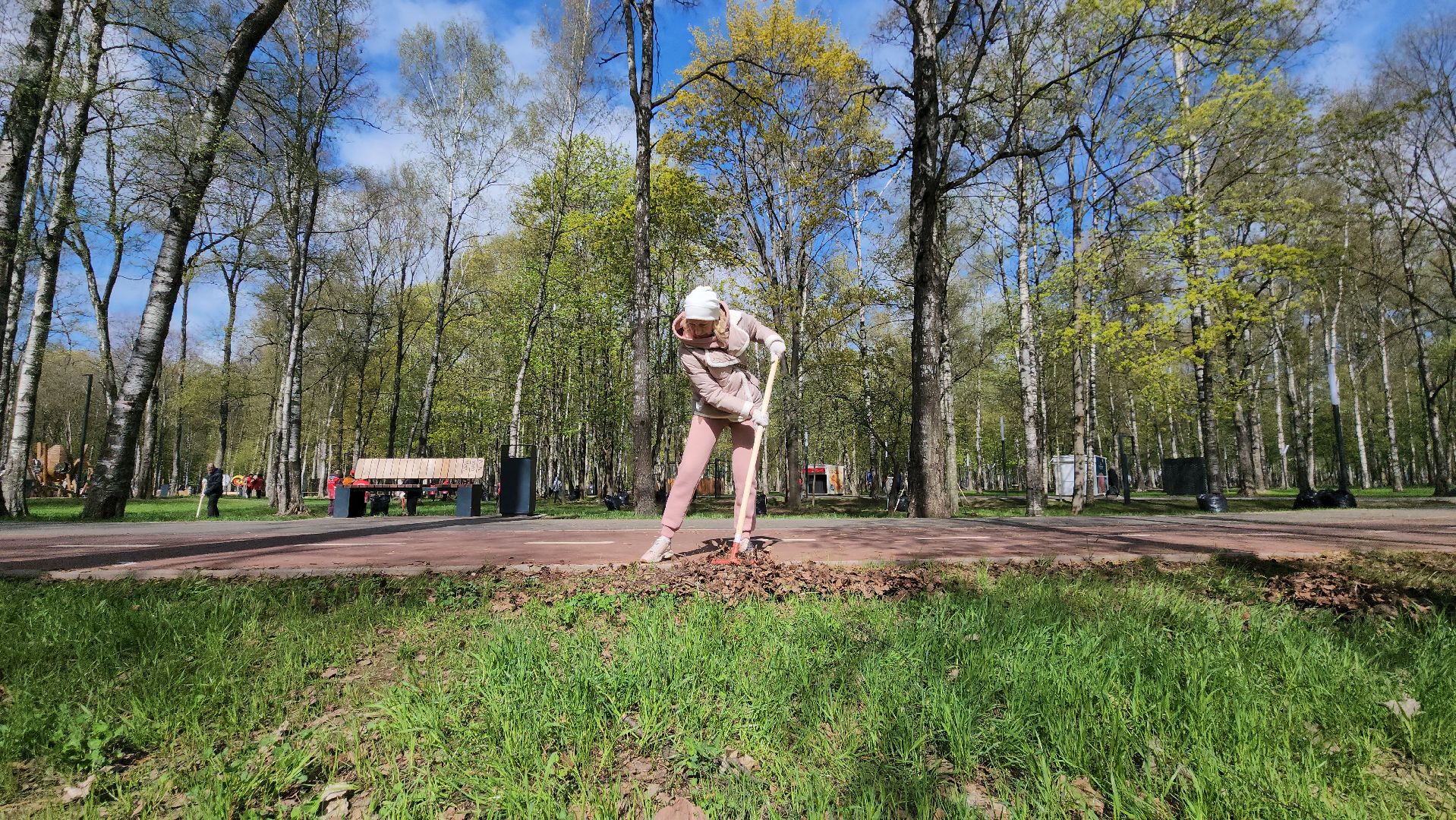 Субботник , Лобня, Центральный парк ,