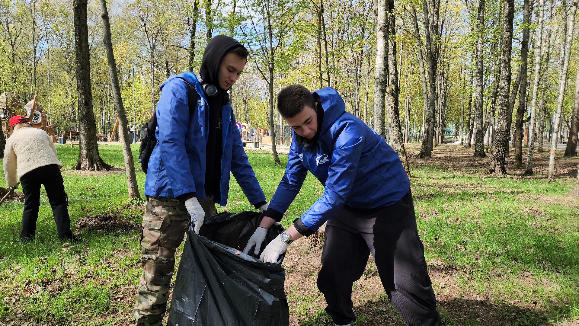 Субботник , Лобня, Центральный парк ,
