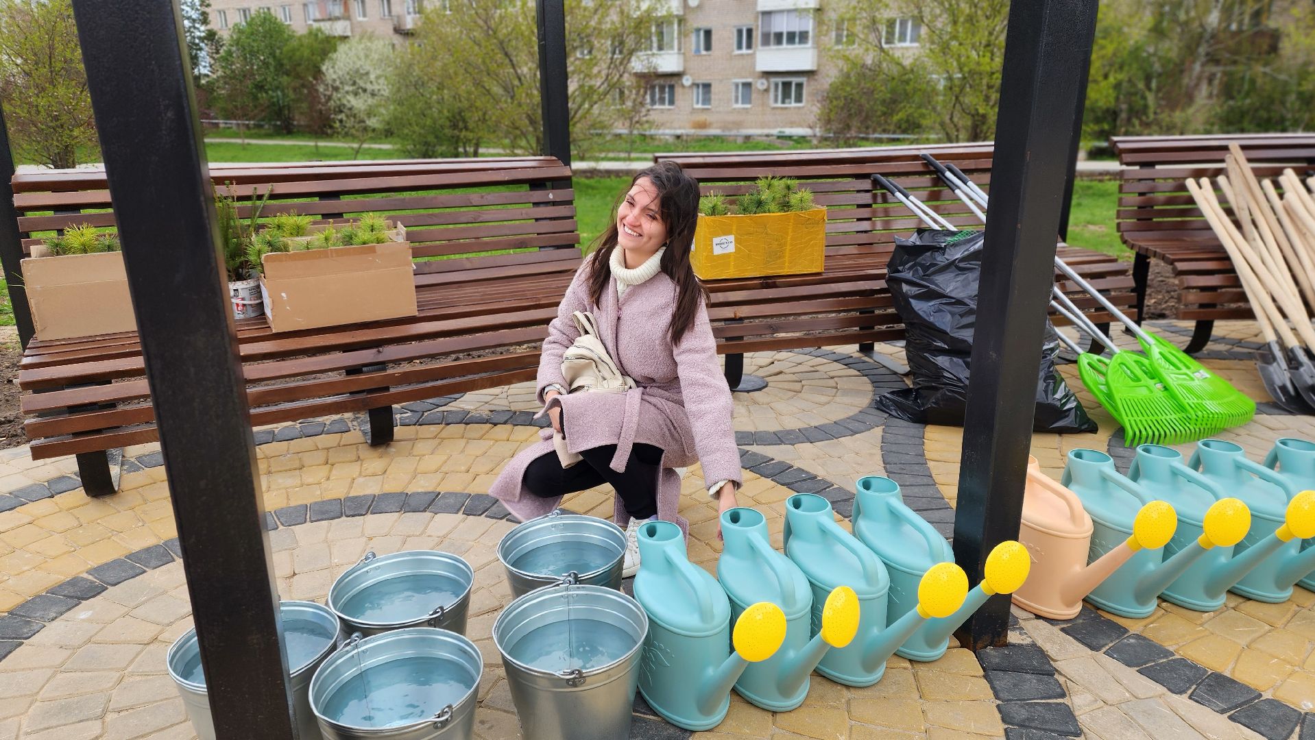 Руза, Посадка кедров, колюбакино,  сквер солнышко, всероссийский субботник,