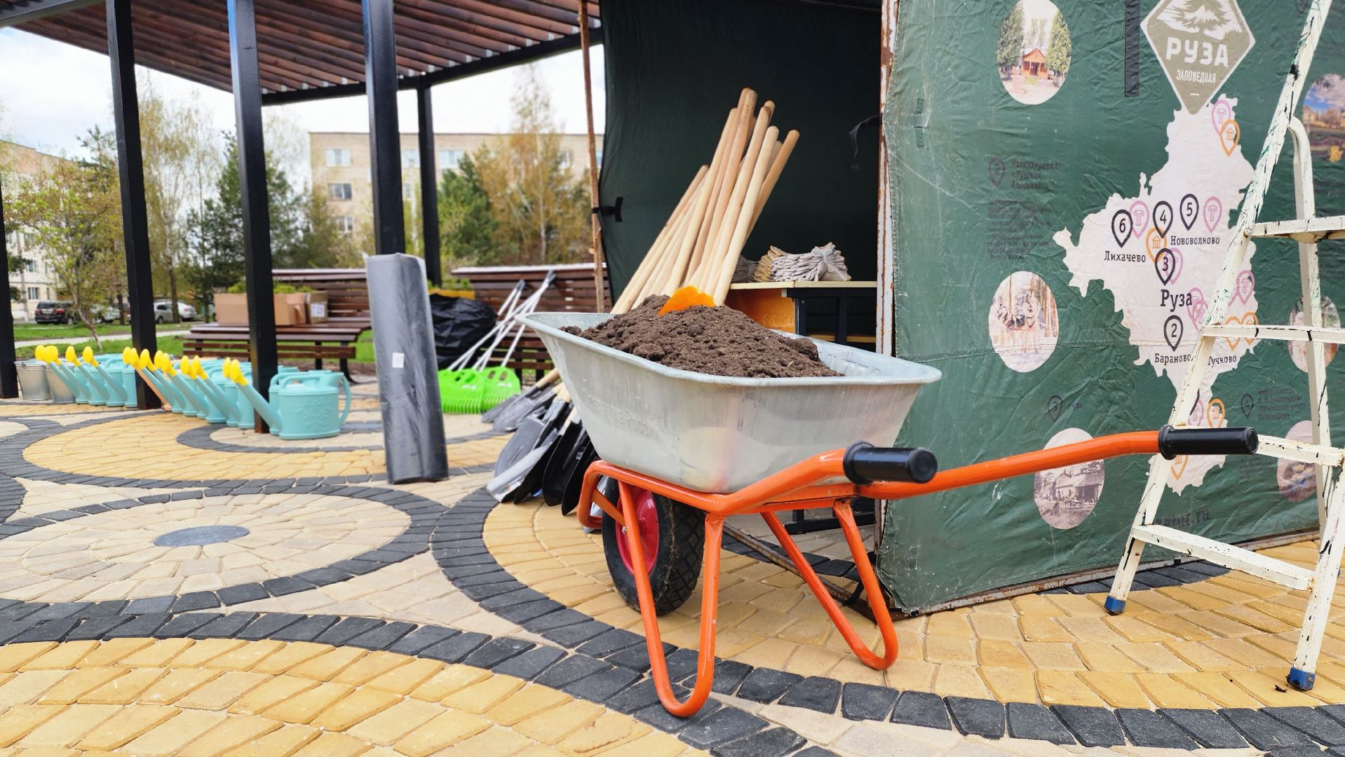 Руза, Посадка кедров, колюбакино,  сквер солнышко, всероссийский субботник,