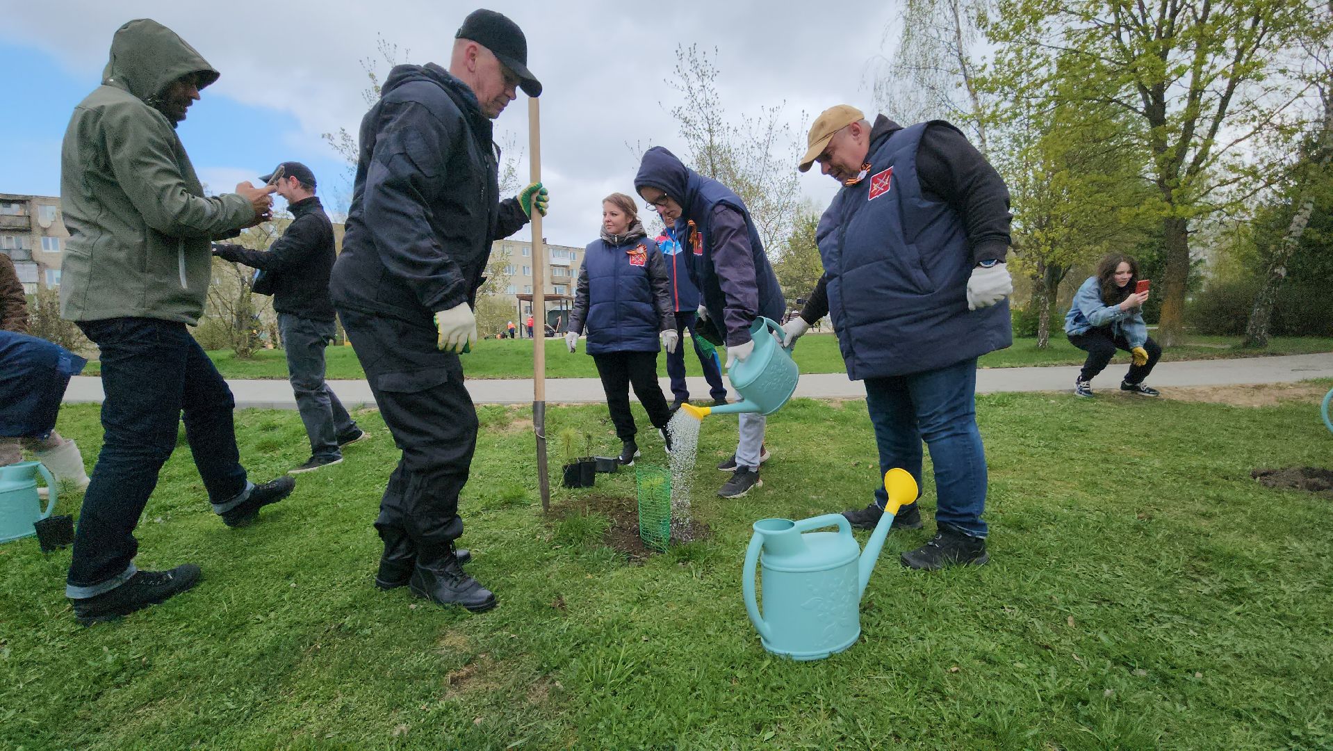 Руза, Посадка кедров, колюбакино,  сквер солнышко, всероссийский субботник,