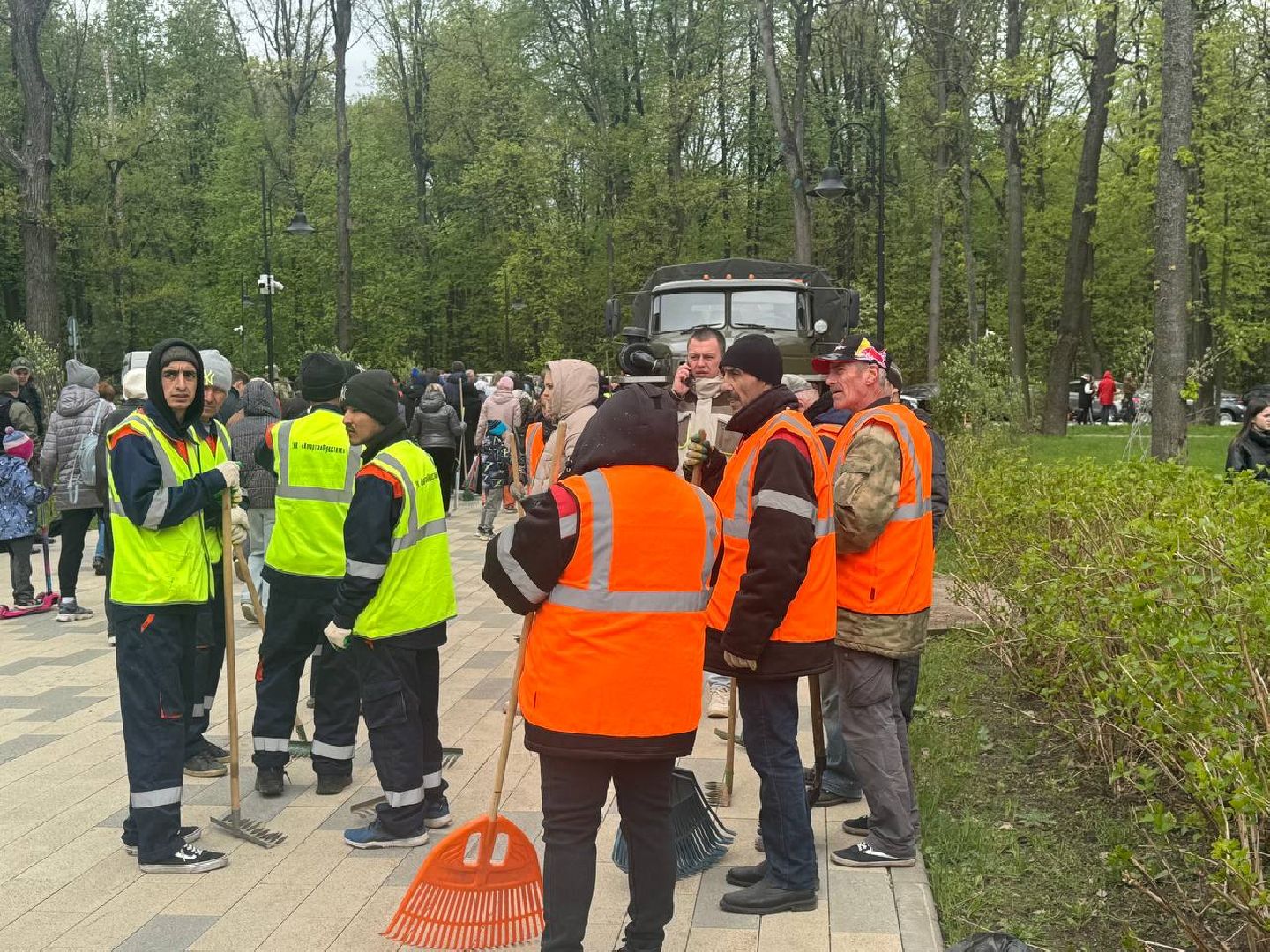 субботник, уборка, полевая кухня,